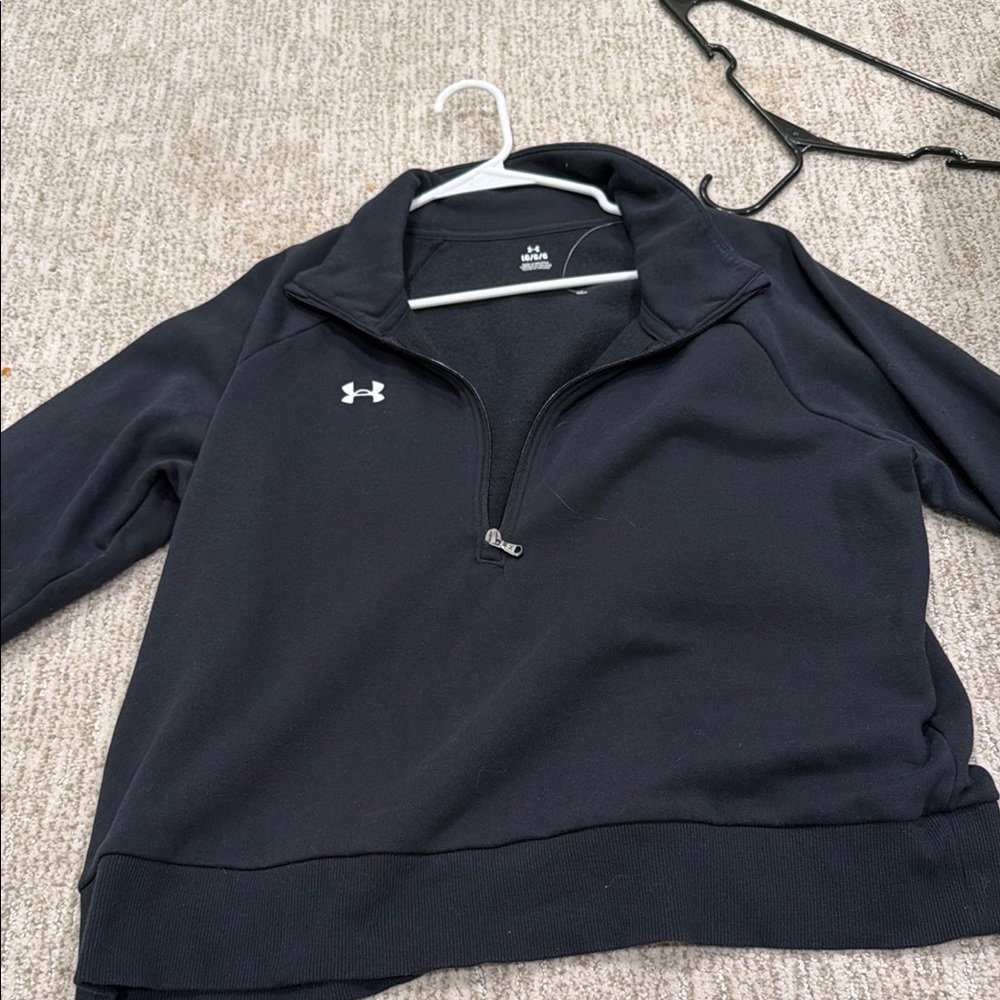 Under Armour Black Half-Zip Athletic Pullover